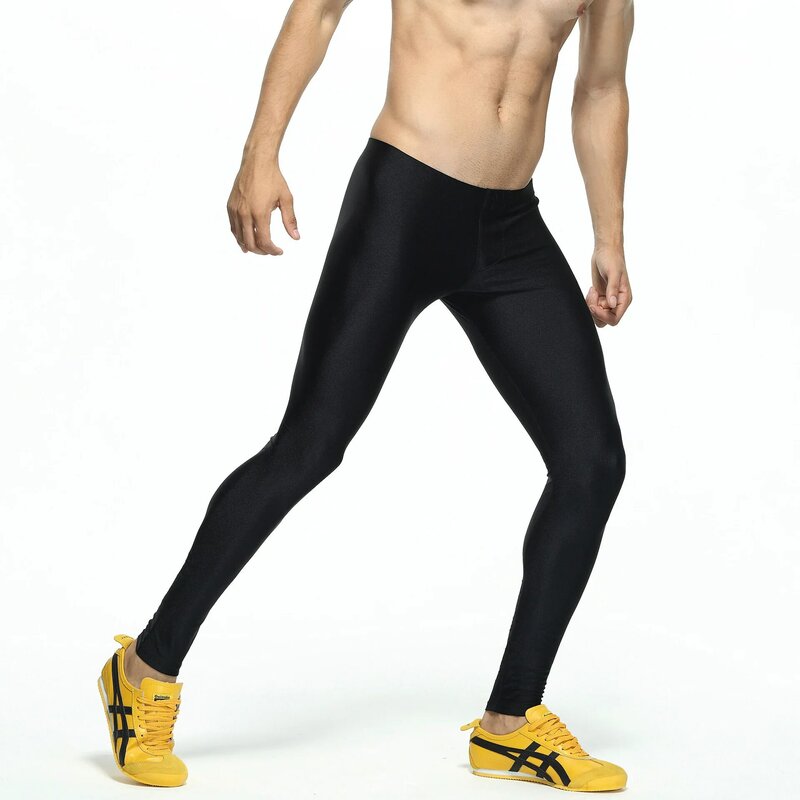 Calças dos homens leggings collants calças esportivas de fitness leggings homem correndo calças de compressão dos homens listrado youpin