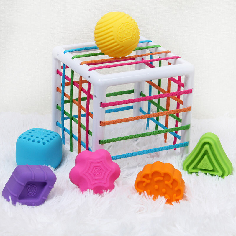 InnyBin-Juego de clasificación de formas para bebé, juguetes educativos de aprendizaje Montessori para bebé de 0-12 meses, Inny