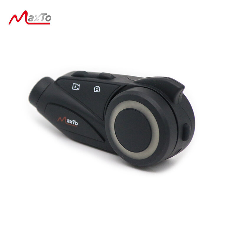 Maxto – oreillette Bluetooth M3 pour casque de moto, enregistreur de conduite, vidéo HD pour 6 personnes, interphone WiFi, étanche