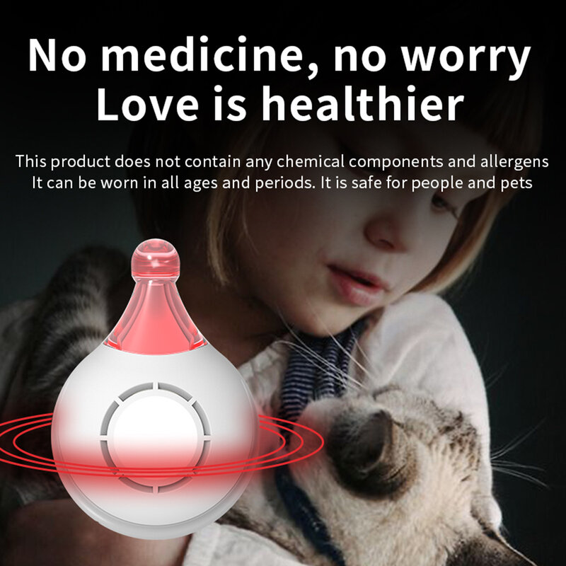 ペットリペラー電子超音波害虫バスター拒否ノミダニシラミリペラー抗バグ昆虫忌避猫犬ペット用品