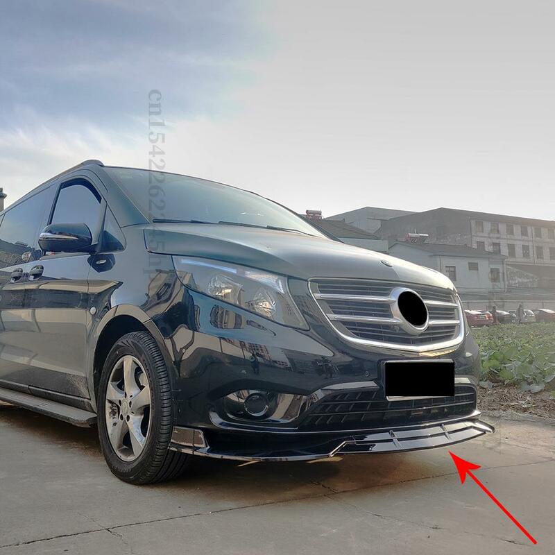 Комплект для защиты переднего бампера, из углеродного волокна, для Mercedes Benz Vito W447 2015 2016 2017 2018 2019