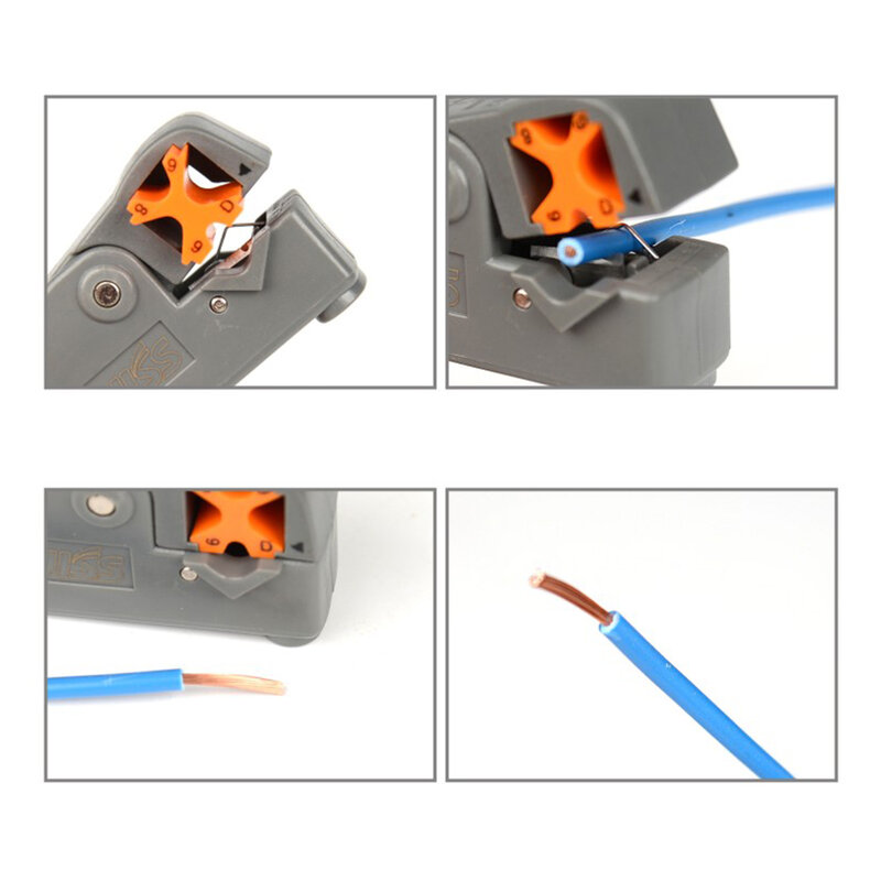 Alicate de descascamento automático cabo de fio stripper ferramenta de mão multi-ferramenta friso decrustation alicate isolado elétrico em linha reta
