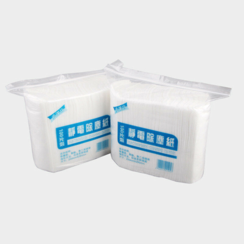 100 ピース/バッグ使い捨て静電除塵モップ紙家庭の台所浴室クリーニングツールドロップシッピング