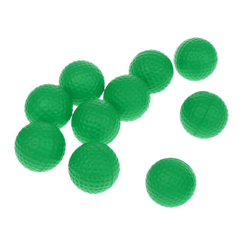 10 peças de espuma do plutônio esponja bolas de treinamento golfe macio prática bolas de golfe indoor ao ar livre treinamento do golfista