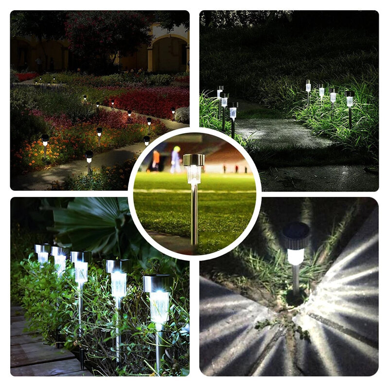 LED พลังงานแสงอาทิตย์สวนตกแต่งกลางแจ้ง LED Fairy ไฟกันน้ำโคมไฟภูมิทัศน์สวนพลังงานแสงอาทิตย์พลัง...