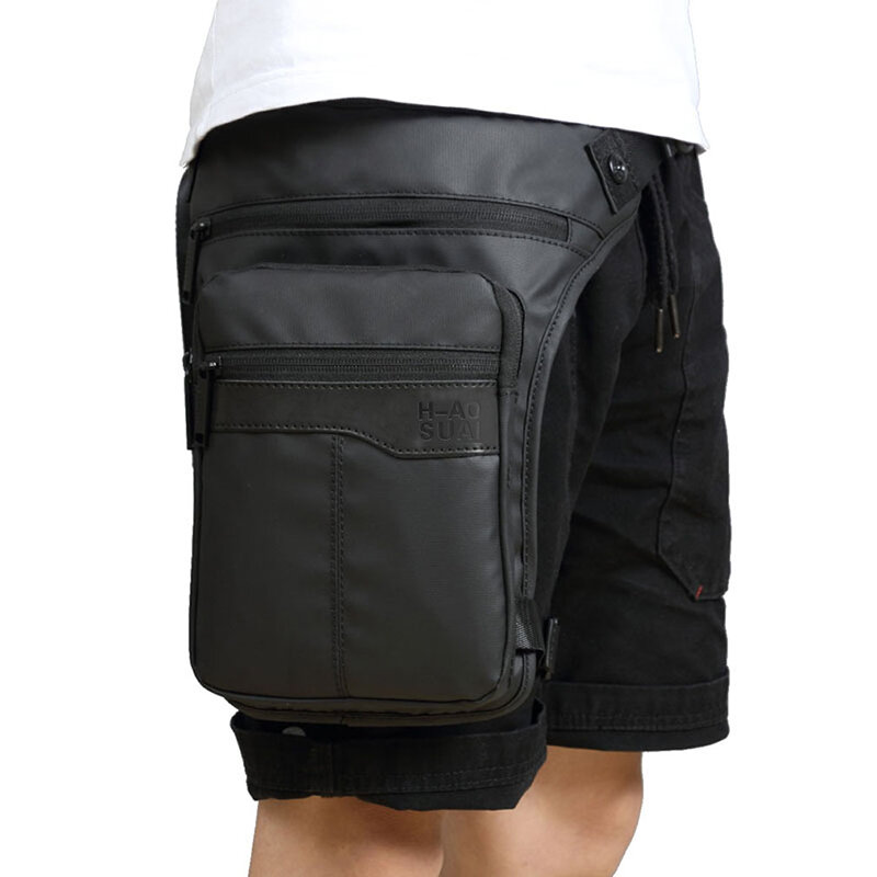 Pochete masculina à prova d'água, bolsa de cintura para motocicleta, perna, cintura, quadril, cinto, bolsa de ombro, mochila de peito para viagem