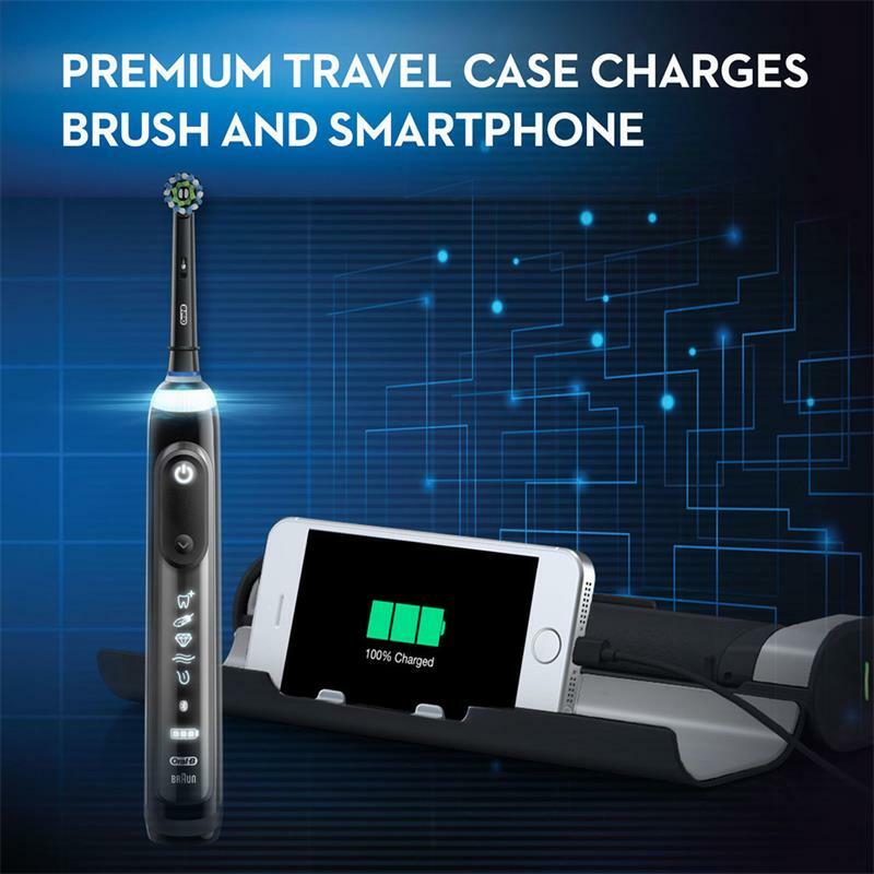 Oral B Electric Tooothbrush 9000 Sonic Clean Teeth 3D White Teeth With Bluetooth and Pressure Sensor 6 Cleaning Modes 3 Heads