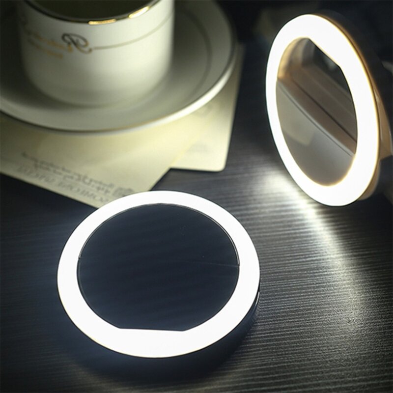 Selfie LED anillo Flash luz móvil portátil 36 LEDS Selfie lámpara anillo luminoso Clip para iPhone 8 7 6 Plus SamsungUniversal