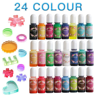 10ml/15ml Art Ink alkohol żywica Pigment ciecz barwnik Dye Dye dyfuzji dla żywica epoksydowa UV DIY tworzenia biżuterii 26 kolory