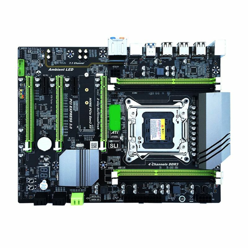 X79T LGA 2011 CPU Computer Mainboard DDR3 Desktop PC Motherboard with 4 Channel