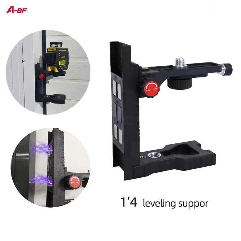 A-BF fino super forte ímã puxa l-suporte de nivelamento suporte para suporte de nível a laser universal