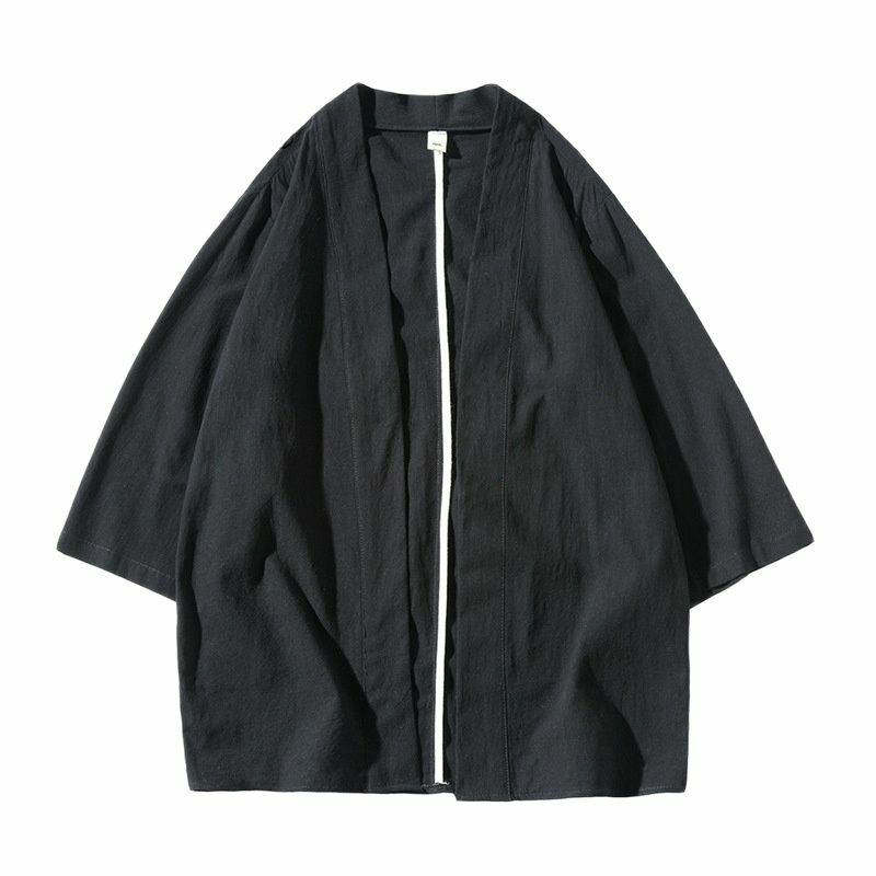 Kimono japonés de estilo Harajuku para hombre, chaqueta tradicional china, chaqueta suelta, abrigos Yukata
