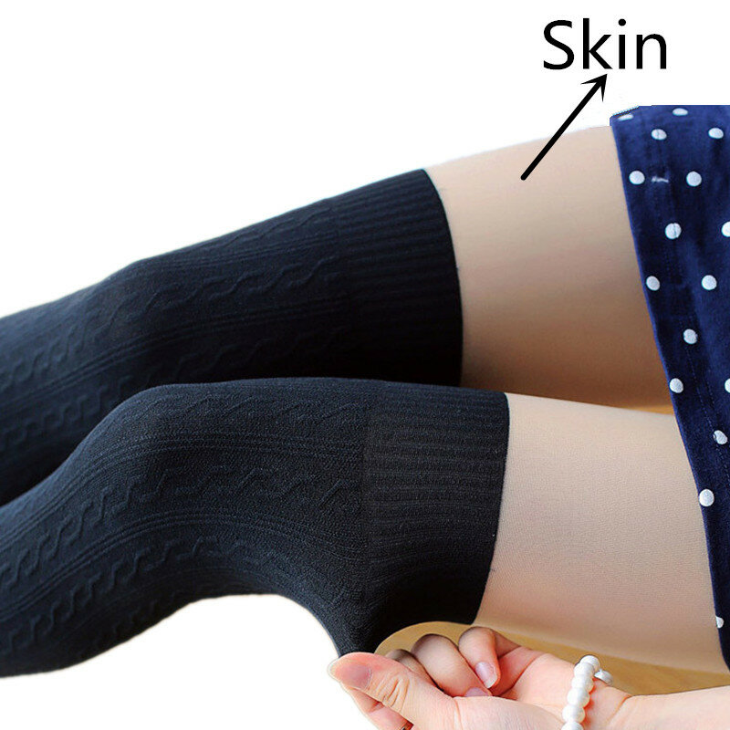 Stoking Lutut Terpilin Hitam Lucu Perempuan Perempuan Gaya Musim Semi Musim Gugur Wanita Celana Ketat 2021 Celana Panjang Perempuan
