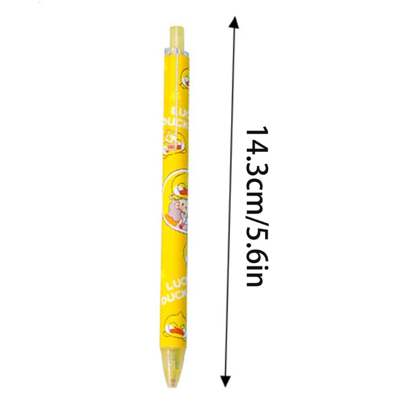 Kawaii قلم كارتون القرطاسية الصحافة نوع اختبار قلم توقيع للمدرسة Office0.5