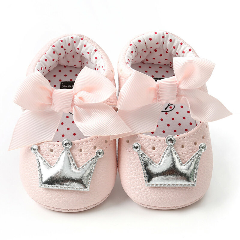TELOTUNY baby shoes Newborn Infant Baby Girl Crown Princess Shoes Soft Sole Anti-slip Toddler Sneakers Baby casual shoes 2020apr