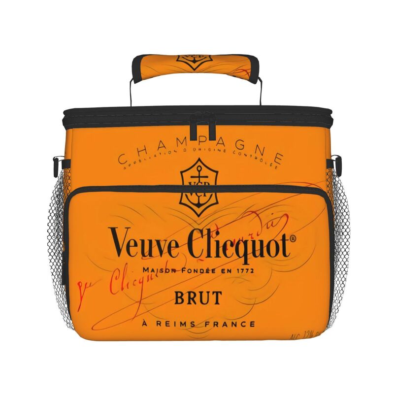 Veuve Clicquot-Bolsa de Picnic de champán, bolsa de almuerzo de lujo de gran capacidad, Paquete Familiar, bolsa de compras refrigerada, bolsa de almuerzo _ hy04