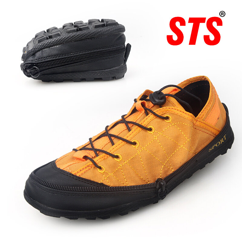 STS damskie buty 2020 nowe sportowe lekkie składane podróże przenośne obuwie Outdoor Hiking Travel Shoeszipper obuwie