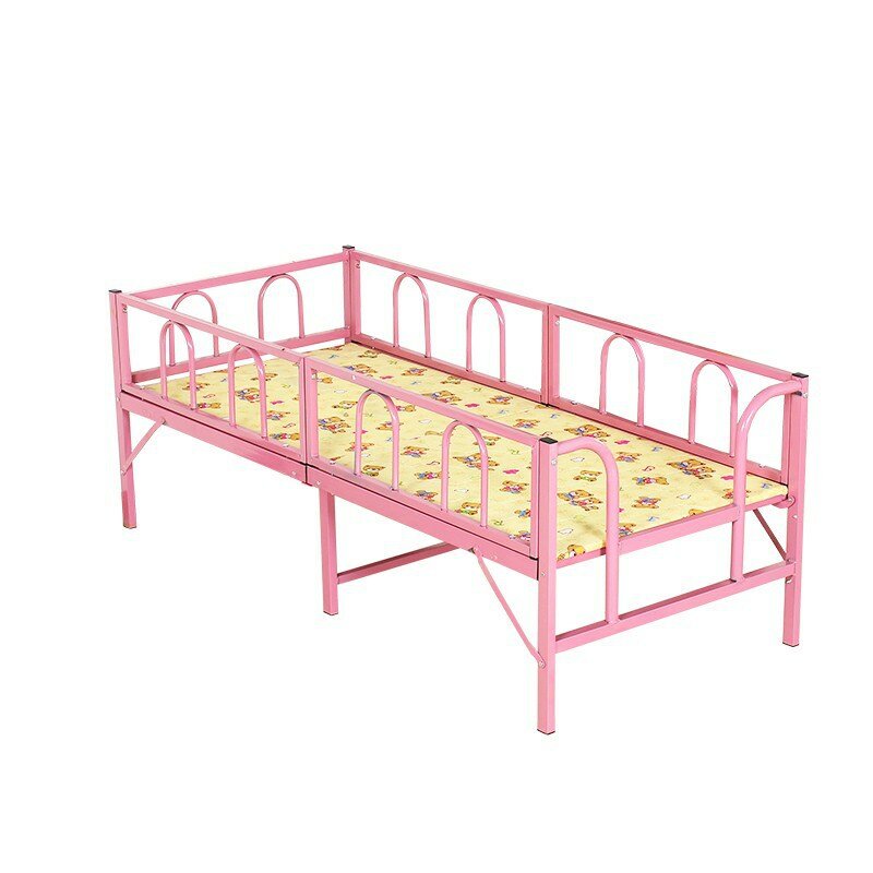 Furnitur Biru Tempat Tidur TK Sekolah Tempat Tidur Anak-anak Plastik Solid Tempat Tidur 125*70Cm