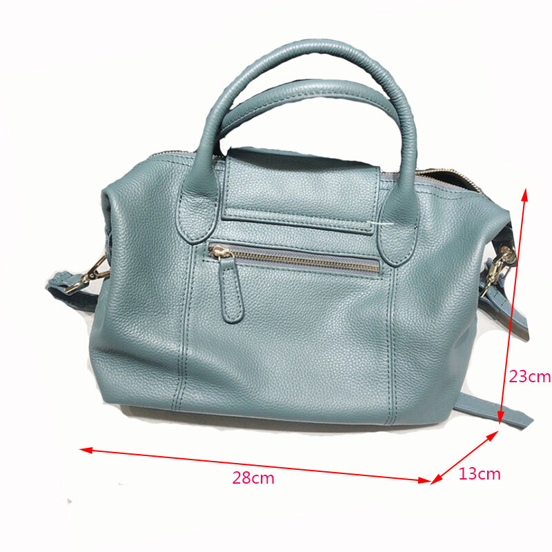 2022 Handbags Women Genuine Leather Bag Solid Shoulder Bag Female Hand Bags Hobos Crossbody Bags For Ladies High Quality Brand