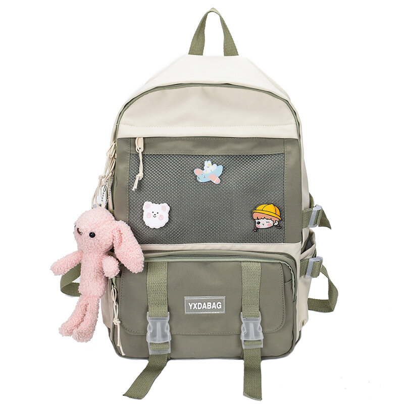 Рюкзак в иностранном стиле для девочек-подростков, модный универсальный вместительный ранец для учебников, студентов, школьные ранцы, 2021