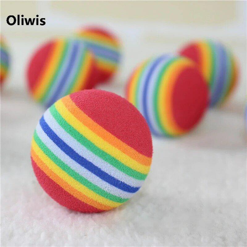 Pet Ball Toy Colorful EVA Safety Toys for Dog Cat Play Good Company Kitten Puppy Toys all available 3 Sizes Pet Toys