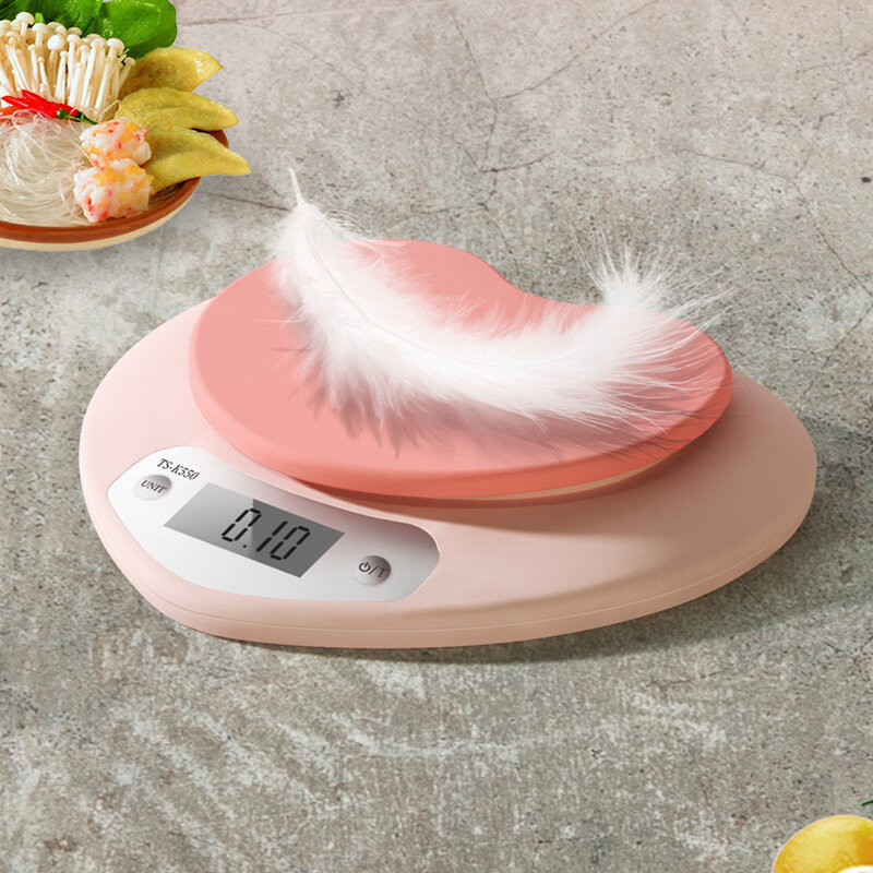 5kg/1g Portable Digital Food Scale LED Electronic Scales Food Balance Measuring Weight Kitchen LED Electronic Food Scales Tools