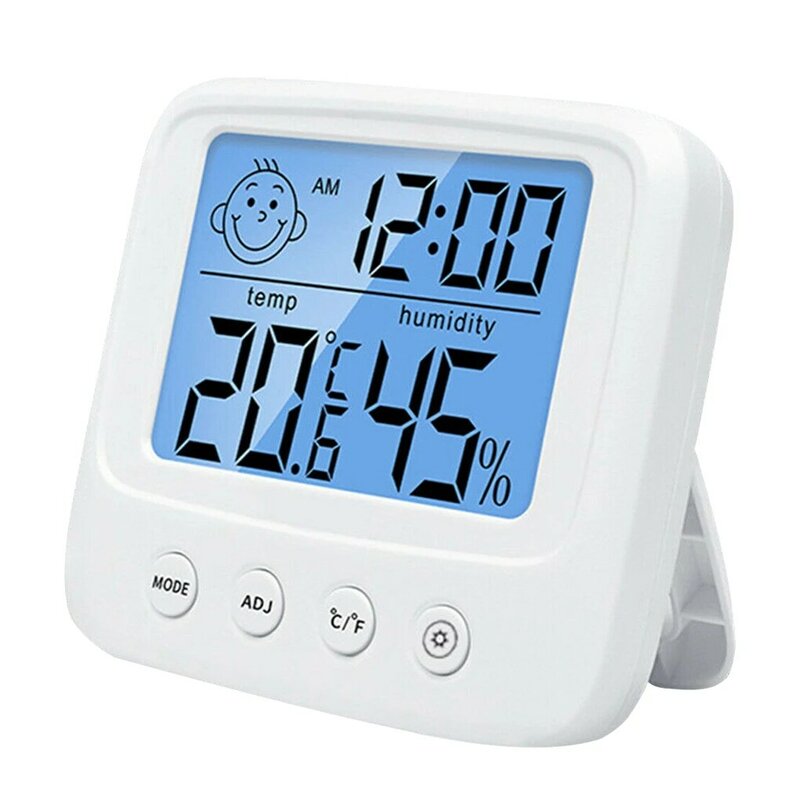 Digital lcd interno conveniente sensor de temperatura medidor de umidade termômetro higrômetro calibre