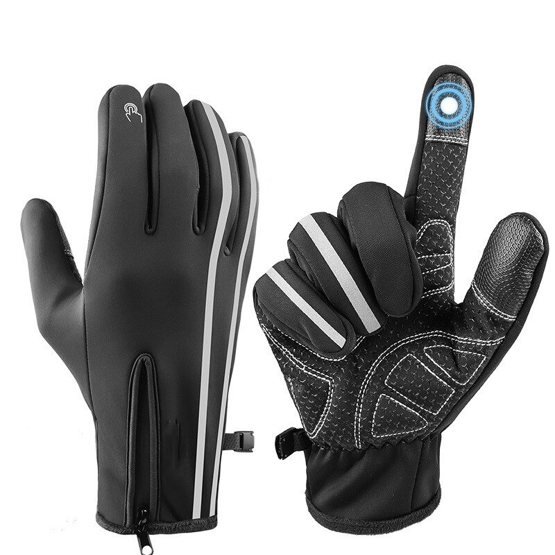 Новейшие зимние теплые перчатки, водонепроницаемые флисовые перчатки для сенсорных экранов, зимние теплые перчатки для катания на лыжах