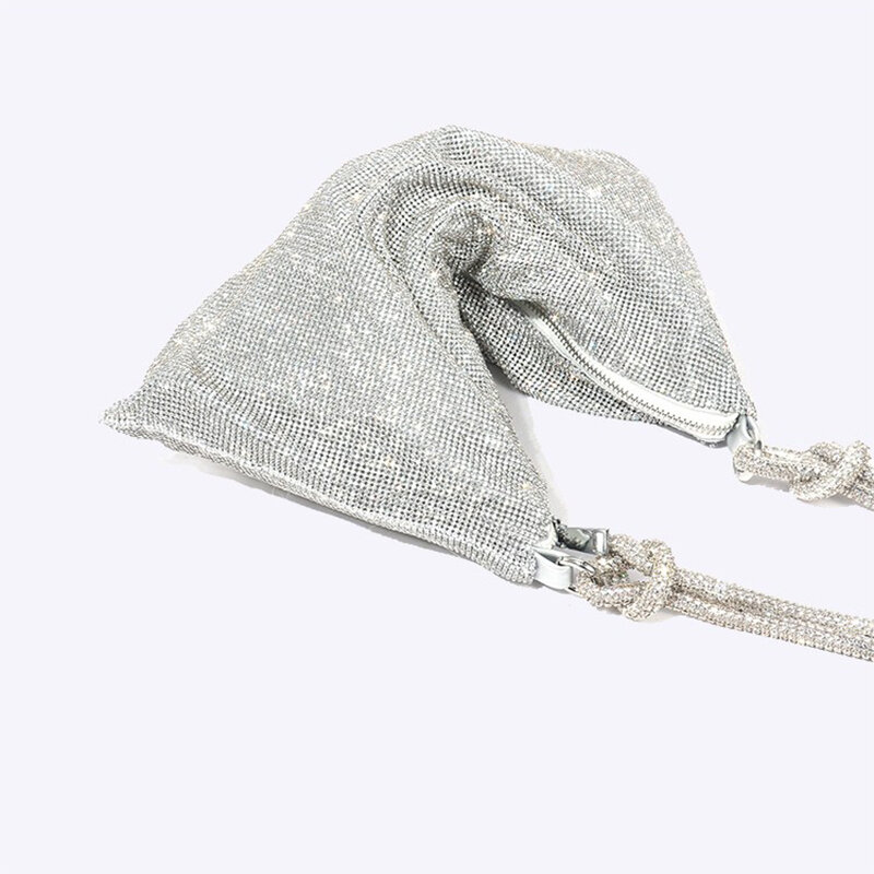 Borse e borsette da donna borsa ascellare con borchie di diamanti pochette da pranzo con strass borsa di design di lusso borse a tracolla borse