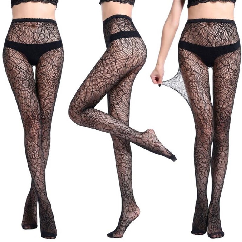 Gothic Tights Sexy Cosplay Costume Fishnet Stockings Nylon Thigh High Pantyhose Plus Size Women Gift for Girlfriend Dropshipping