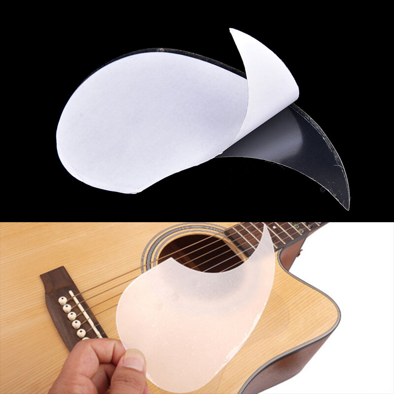PVC protege la superficie de su guitarra clásica, protector de golpeador de guitarra acústica transparente, carcasa de gotitas, protector de púas autoadhesivo