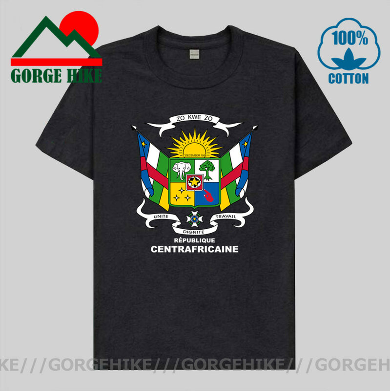 تي شيرت Centrafrique من جمهورية أفريقيا الوسطى تي شيرت 2021 قمصان فريق الأمة التي شيرت 100% تي شيرت قطني ملابس تي شيرت البلد