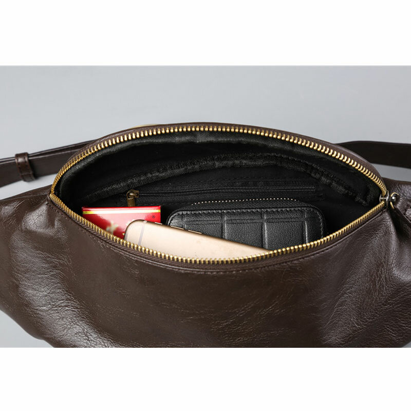Yoreai-男性と女性のためのファッショナブルなチェストストラップバッグ,高品質の防水レザートラベルバッグ