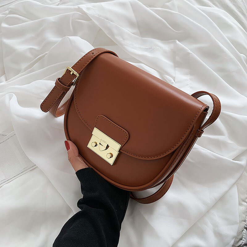 Маленькие сумки на плечо с клапаном для женщин, Роскошная сумочка через плечо из искусственной кожи, универсальный дизайн, мессенджер, модн...