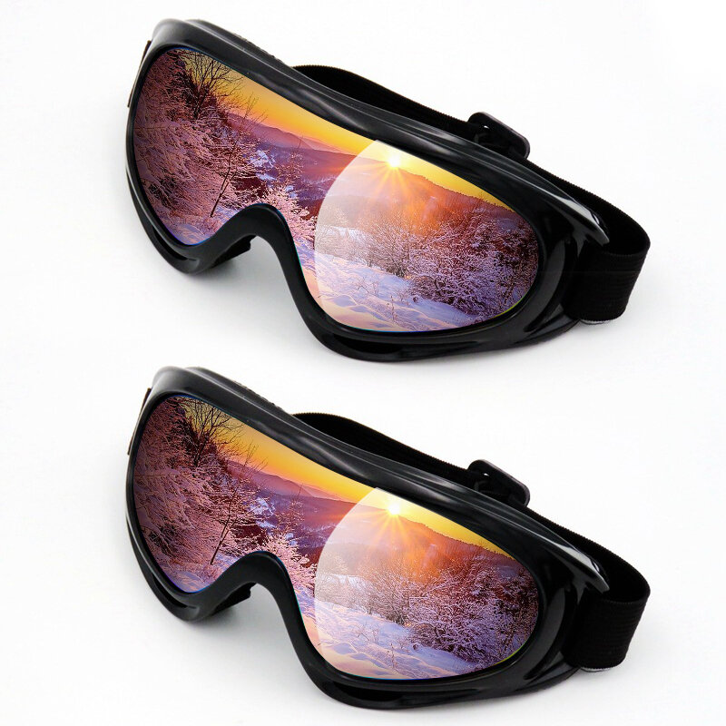 Eliteson Kacamata Sepeda Motor Kacamata Pengendara Sepeda Motor Skuter Tahan Angin Perlindungan UV Bersepeda Kacamata Olahraga Pria Kacamata Hitam