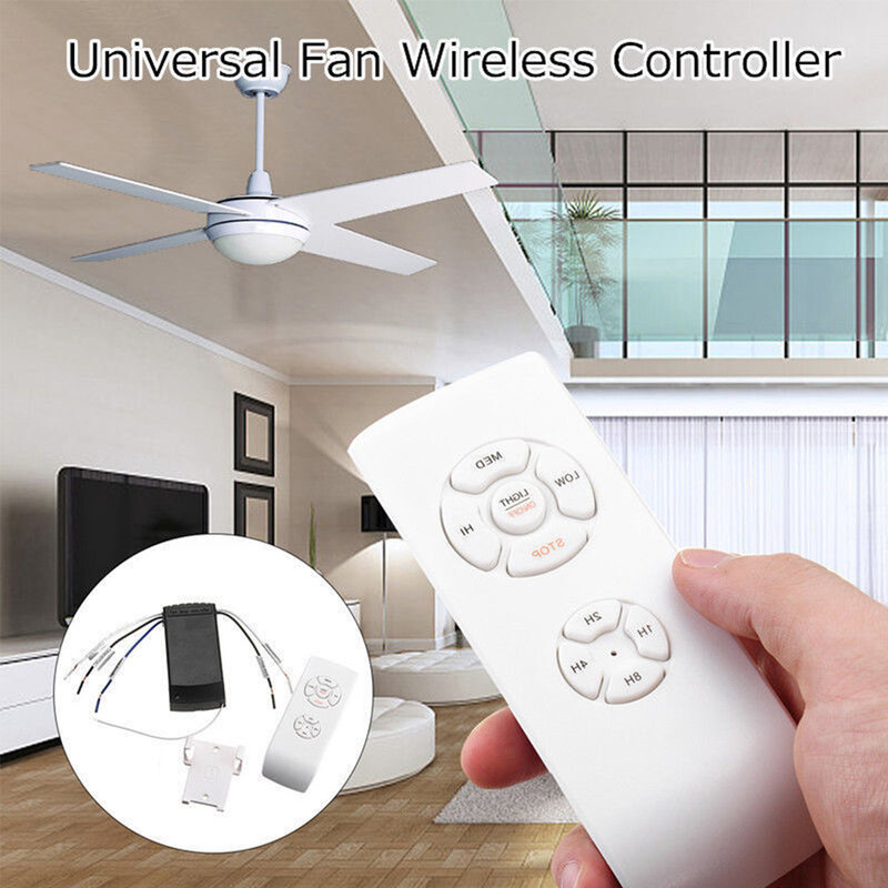 Universal Wireless Ceiling Fan Lamp Timing Remote Control Receiver Kit for Ceiling Fan Incandescent LED Energy Saving Lamp