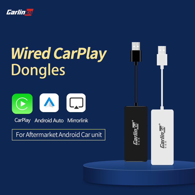 Carlinkit CarPlay Kotak Android Pemutar Multimedia Mobil untuk Reparasi Unit Android Mirrlink Mendukung Youtube & Netflix Layar Pisah MP4