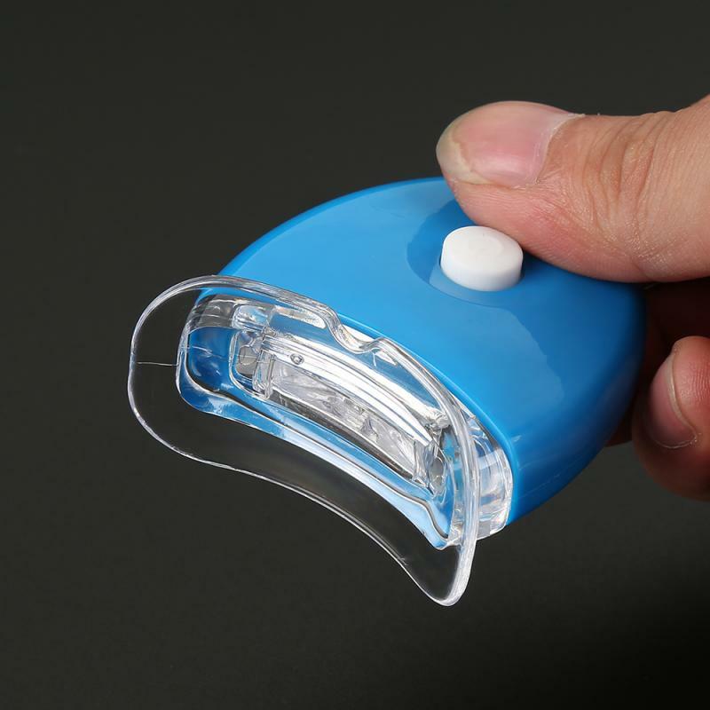 1pc luz de clareamento dos dentes mini luz azul clareamento da lâmpada dos dentes a laser tratamentos dentários pessoais cuidados orais