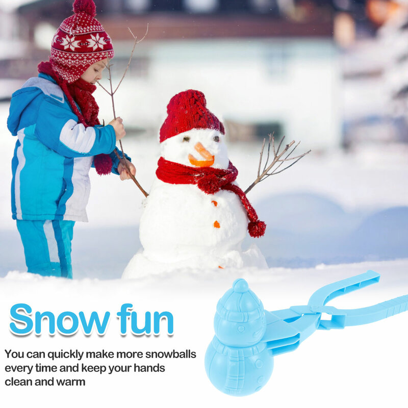 Snowball Maker Clip Snow Toys Kids Winter Outdoor Activities Fights Toys DIY Snow Games Duckling/Snowman Snowball Maker Tool