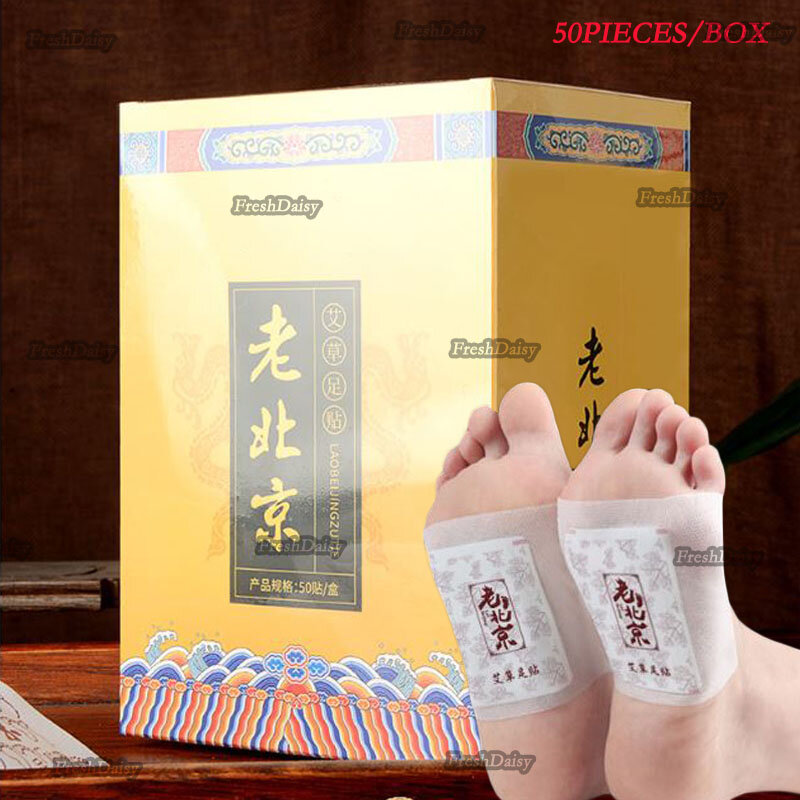 50 patch set patch per piedi massaggio disintossicazione assottigliaceto di bambù disintossicazione del piede cuscino per la salute