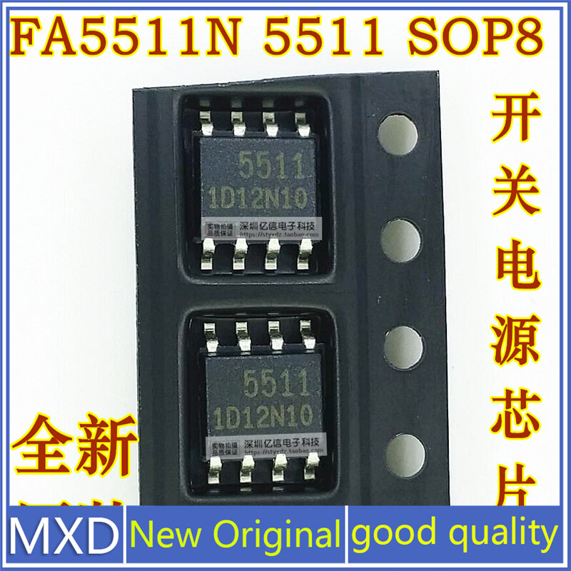 Puce d'alimentation de commutation 5511 FA5511N SOP8, 5 pièces/lot, nouvelle puce d'origine de bonne qualité