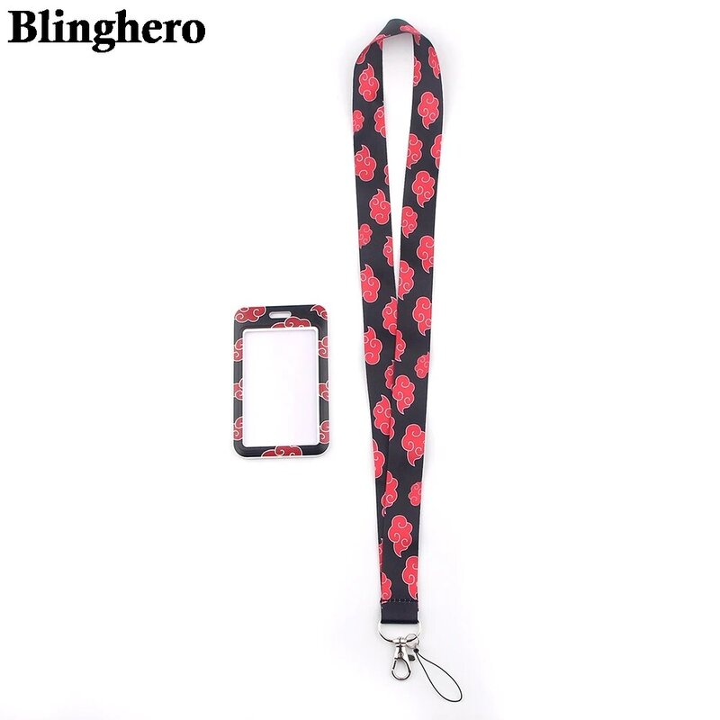 CB071 Anime Cartoon ID Badge Card Holder Pass Tag Holder with Lanyard Office Work Student Bus Card Holder