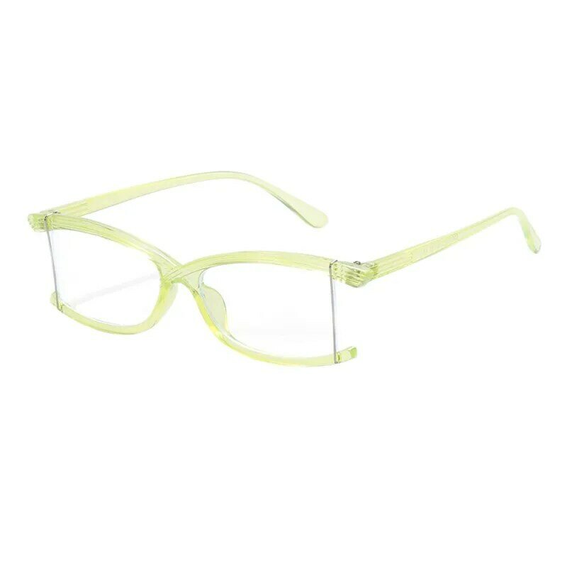 ファッションユニークなスタイル野生センチメートルボーダレス韓国スタイルデザインアンチブルーライトフラットミラー眼鏡ブルー遮光メガネ