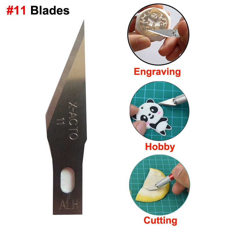 NEWACALOX 20Pcs Craft Knife Blades #11 Refill Hobby Art Blades utensile da taglio per Craft Hobby Scrapbooking Stencil strumento manuale fai da te