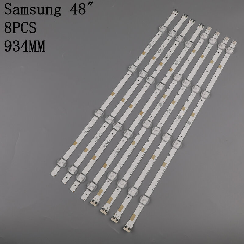 Kit de tira retroiluminação LED para Samsung, UE48J5200, UN48J5000, LM41-00120Q, LM41-00149A, LM41-00120P, LM41-00150A, novo, 8 pcs