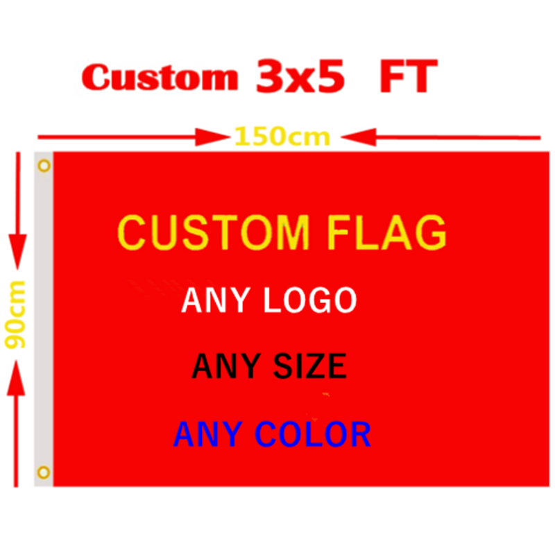 Free Shipping Custom Flag  Hot Sell Banner Design 100D Polyester Sports Advertising Club Outdoor Indoor Printed Decor