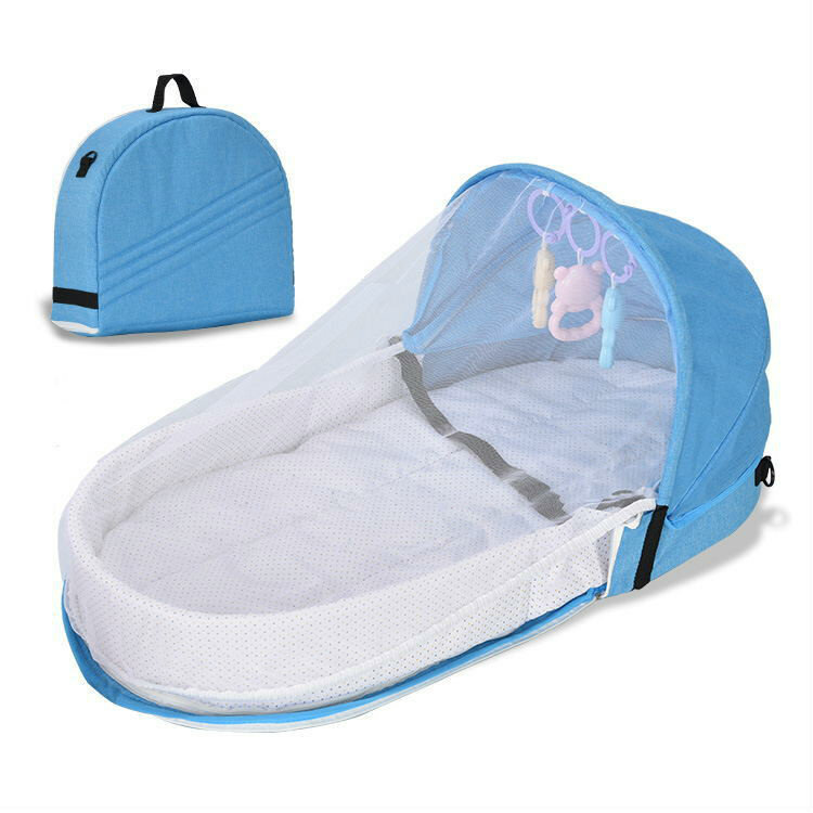 Multi-Function แบบพกพาเตียงเด็กทารก Sleeping Nest Travel เตียง Nest ทารกสำหรับทารกแรกเกิดแบบพกพา Sun ป้องกันยุงสุทธิ