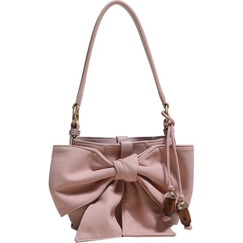 Женская мини-сумка через плечо, осень 2021, Высококачественная сумка через плечо с бантом, сумка-мессенджер, сумка через плечо, дизайнерская р...