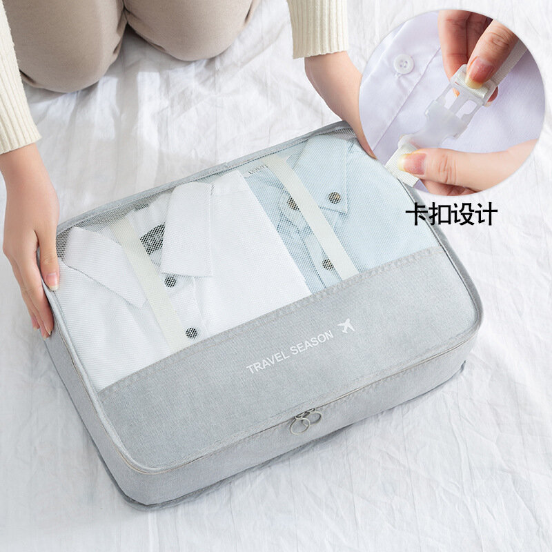 7pcs/set Travel Storage Bags Luggage Organizer Bag High Quality Clothes Toiletries Storage Bag Home Travel Accessorie