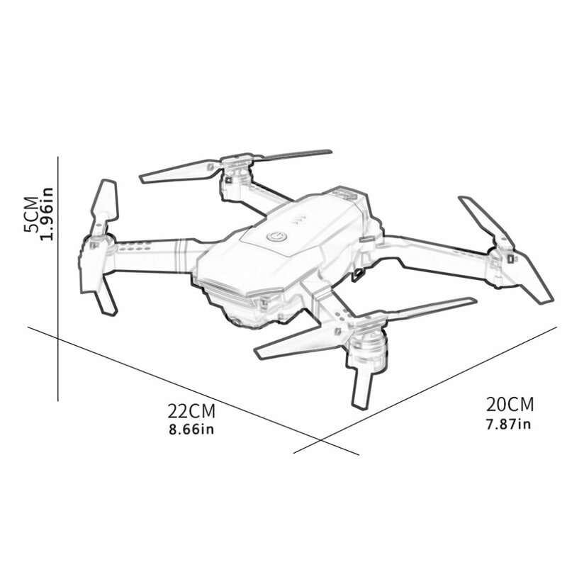 E58 dobrável ultra-claro para fotografia aérea, posicionamento inteligente com uma chave, caixa de armazenamento